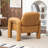 Iryanna Upholstered Faux Leather Armchair-1629947657