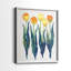 Tulipes en rang I - reproduction encadrée de qualité supérieure - prête à être accrochée - aucun clou requis - aucun clou requis-1378027649-1378027702