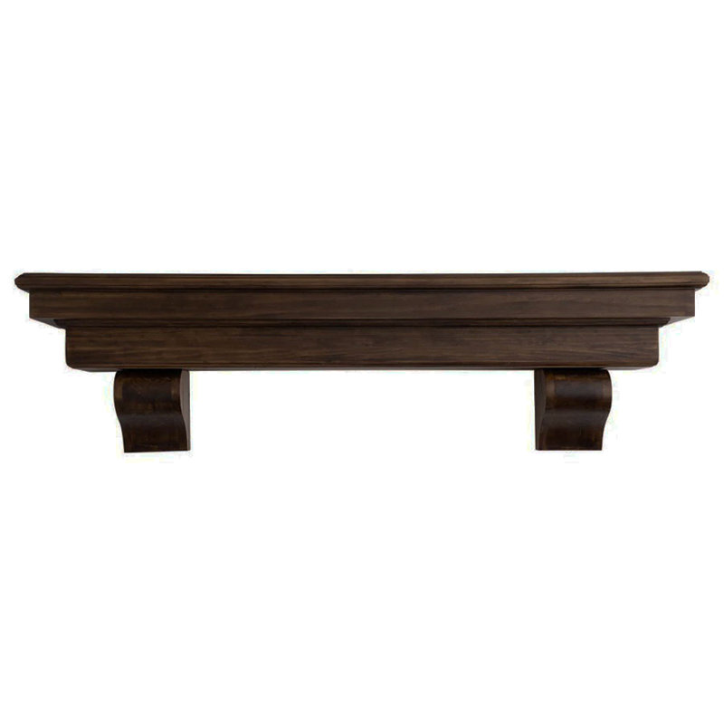 Tablette de manteau Dogbel, 48", Chocolat