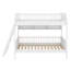 Lit superposé en bois avec tablettes de rangement-1017703515