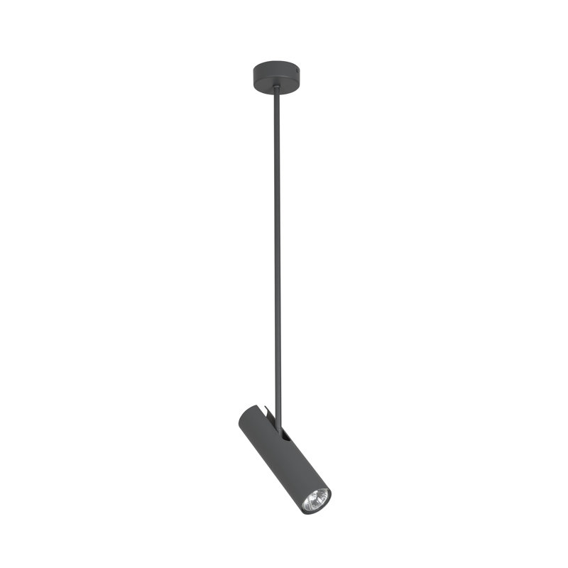 Hanke 1 - Light Single Pendant, Graphite, 77cm H x 8cm W x 8cm D