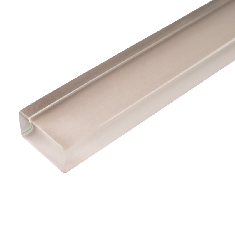 Carrelage en verre 12 "x 0,5", Beige