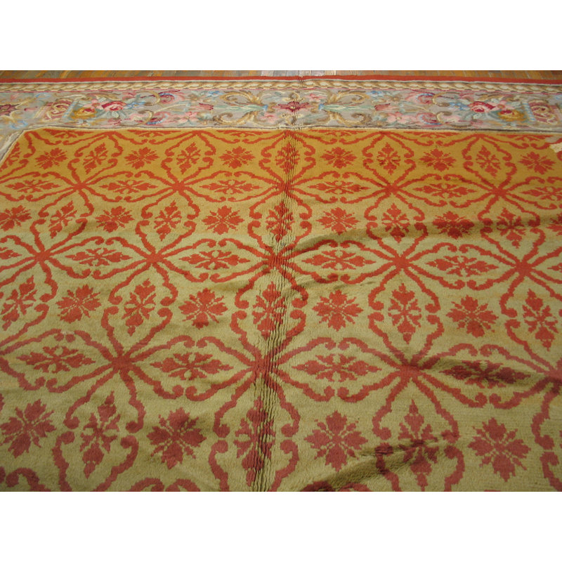 Antique Large Savonnerie Spanish Knotted Rug