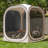 Pavillon de jardin permanent en métal L 6 pi. D Auvent escamotable portatif-100737121