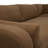 Upholstered 131.25 " Linen Blend and Boucle L-Shaped Corner Sectional