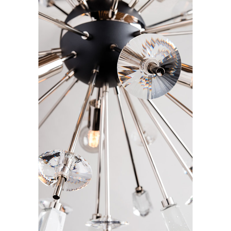 Liberty Chandelier, Aged Brass, 46" H x 46" W x 46" D