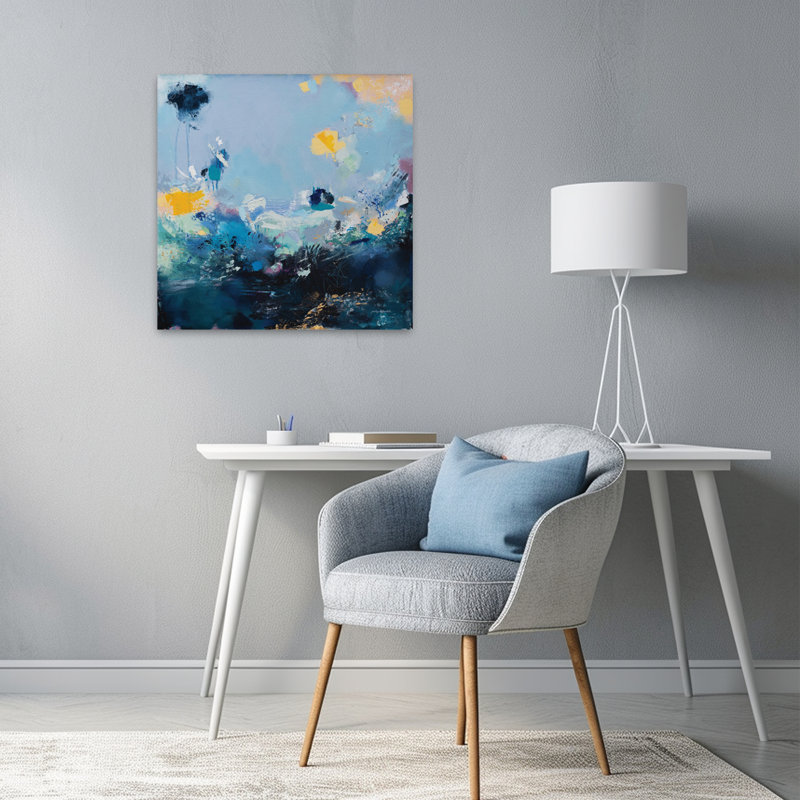 «I Must Be Fine» par Abstract Art contemporain, H 24 po x l 24 po