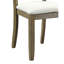 Ensemble de 2 chaises d'appoint en lin beige Karsen