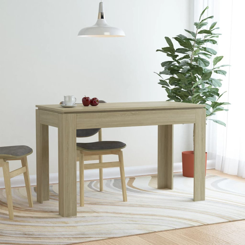 Table de salle à manger, H 29,9 po x L 47,2 po x l 23,6 po, Chêne de Sonoma