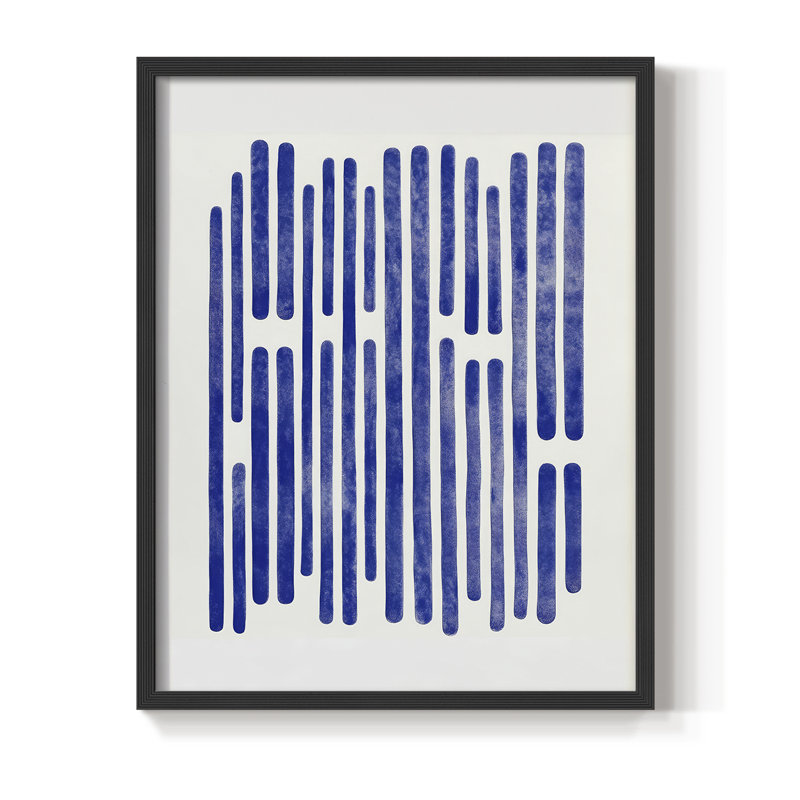 «Abstract CCXL III», reproduction encadrée - prête à être accrochée , H 10 po x l 8 po, Noir