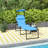 Adjustable Backrest Folding Chaise Lounge With Sunshade