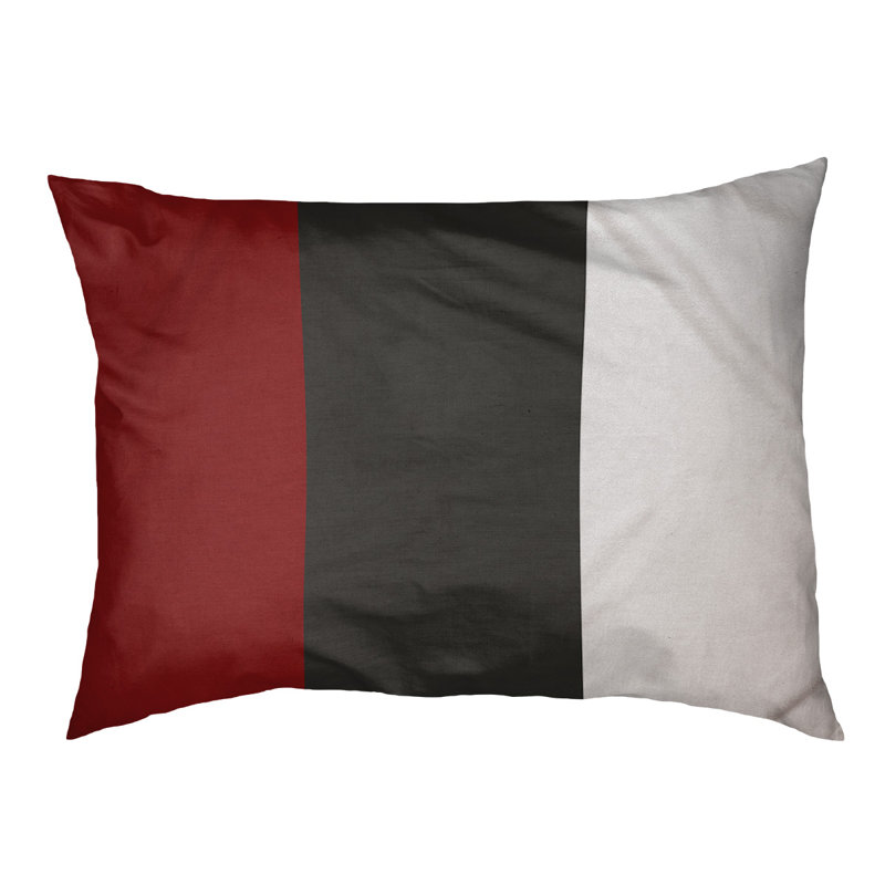 Coussin intérieur New England, Petit (l 28 po x P 18 po x H 6 po), Rouge / milieu noir