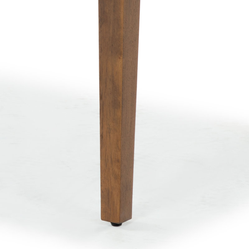 Shelbie 1 Drawer Reeded Desk, Medium Oak