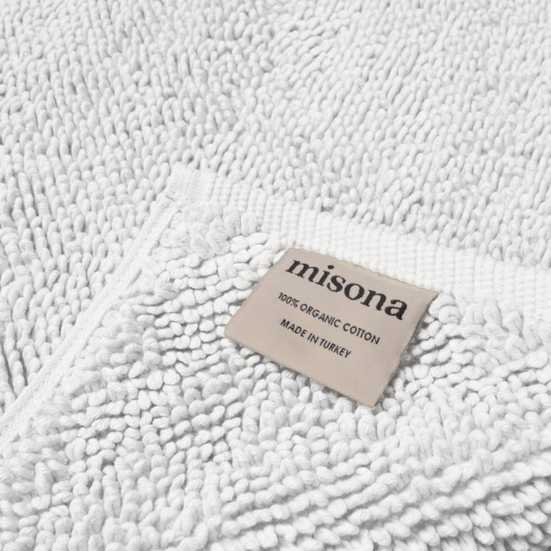 100% Cotton Bath Mat, White