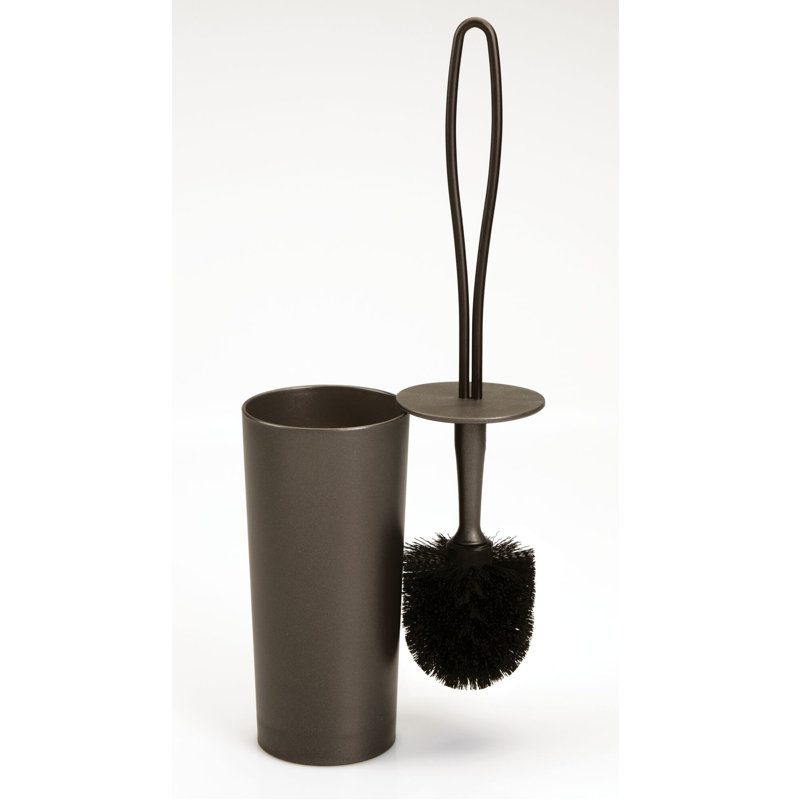 Bronze Steel Toilet Brush Holder with Loop Handle