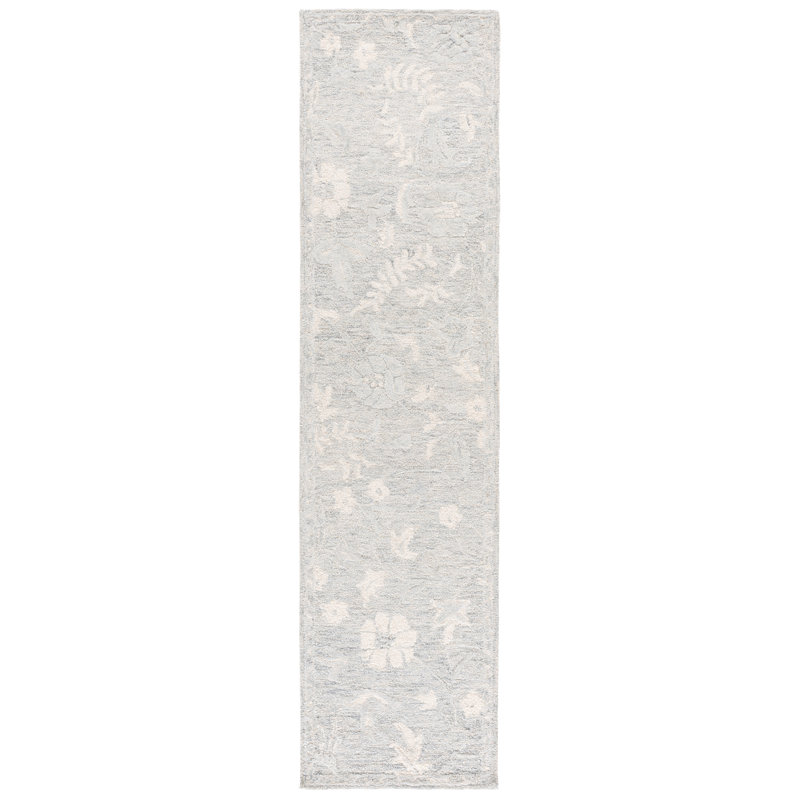 Metro 202 Hand Tufted 50% Wool; 30% Pet; 20% Cotton Floral Rug, Runner 2'3" x 9'