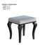 Ensemble de meuble-lavabo 1Pc avec tabourets rembourrés Glam Style 8Mm