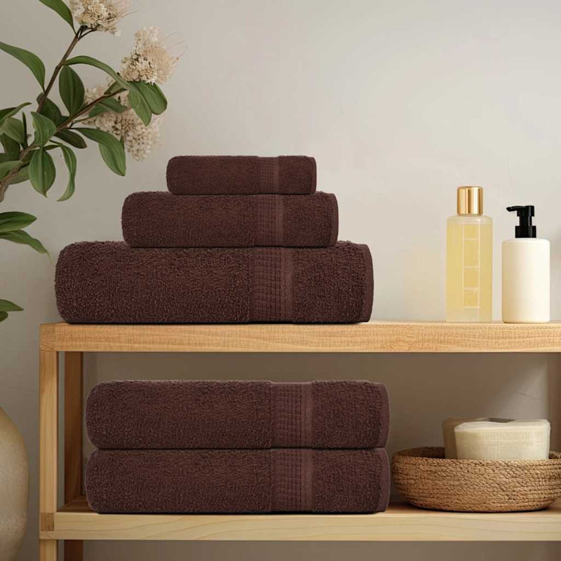 Besek 100% Cotton Bath Towels, Brown, 100 x 150 cm, 4