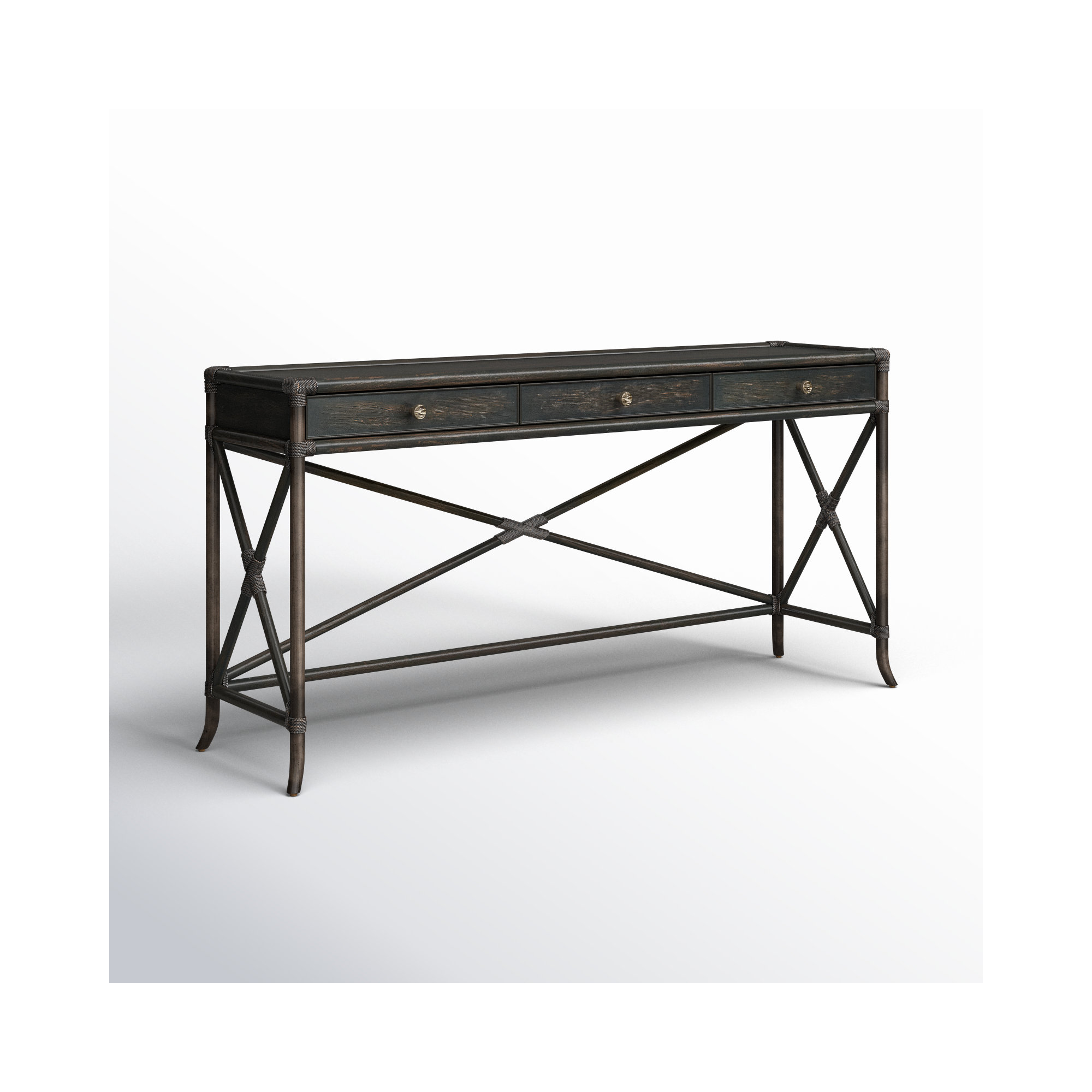 Isla 73.5" Console Table, Black Sand