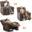 Fauteuil inclinable ergonomique avec massage et chaleur, chaise berçante large, télécommande pour le salon et la chambre à coucher-1737494919