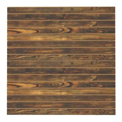 Panneaux de mur à lattes en noyer antique de 4 pi x 2 pi (H 24 po x L 48 po) - paquet de 2 - panneaux de rangement muraux pour garage et panneau de rangement