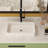 24"X14" White Ceramic Rectangular Vessel Bathroom Sink-124471339