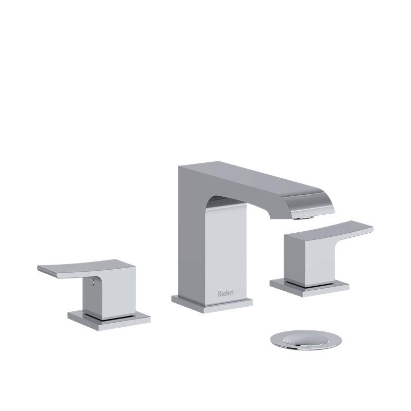 Zendo Widespread Lavatory Faucet, Chrome