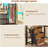 Loft Bed with Led Lights Metal Loft Bed Frame with L Shaped Desk and Wardrobe-420392476