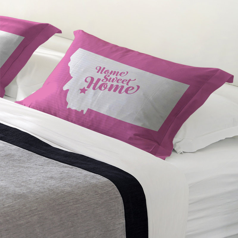 Butte Polyester Sham Set, Standard/Twin, Microfiber, Pink