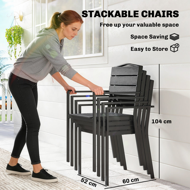 Outdoor Patio Dining Armchair