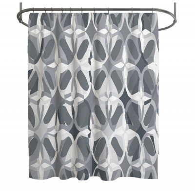 Rideau de douche à motif géométrique_12521