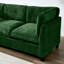 Canapé modulaire 96,5 po pour salon, canapé rembourré en chenille douce avec rangement, 3 places avec deux repose-pieds, design en forme de U-1985065299