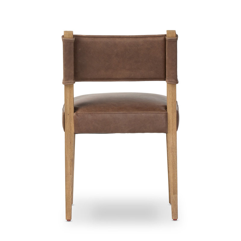 Ferris Upholstered Dining Chair, Palermo Cigar, Light Oak
