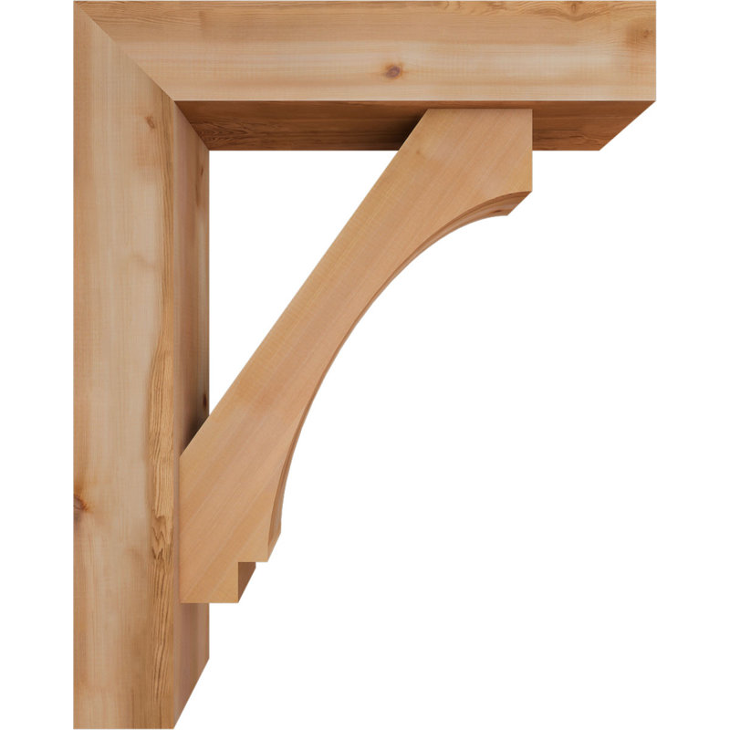 Support de bloc impérial avec entretoise décalée, 40 x 32, Cèdre rouge occidental de l 7 1/2 po (lisse)