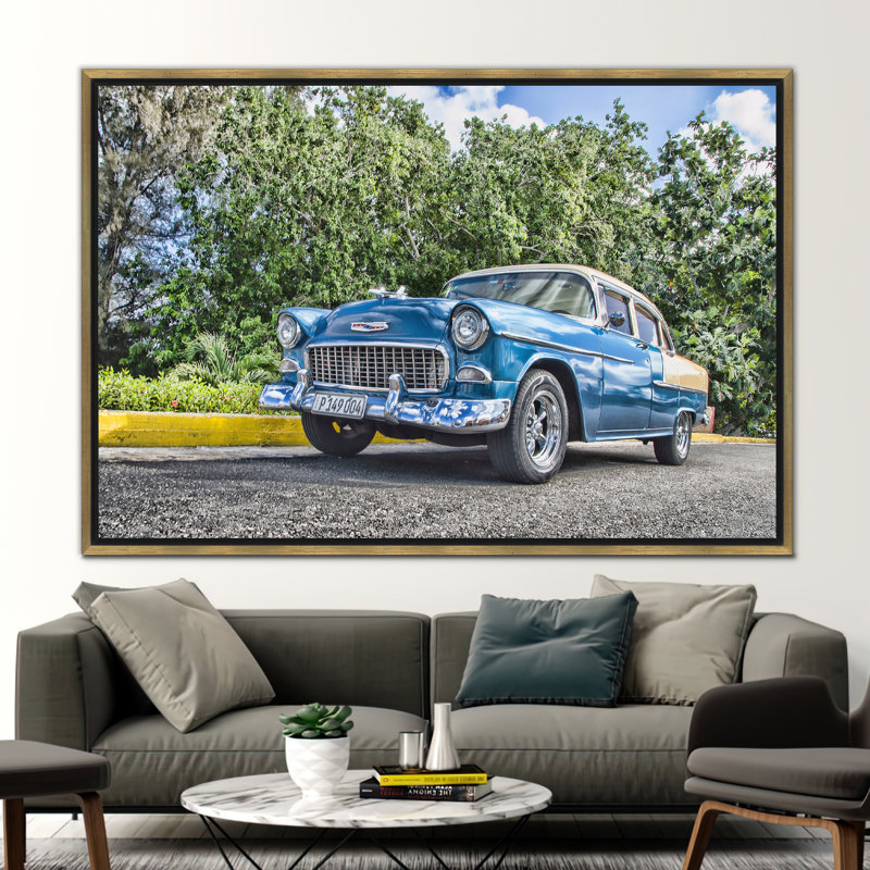 Print on Canvas, 70 cm H x 100 cm W, Gold Floater Framed