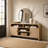 Elegant Curved TV Stand With Hidden Storage, Modern TV Console Media Console For Tvs Up To 65"-1702811136