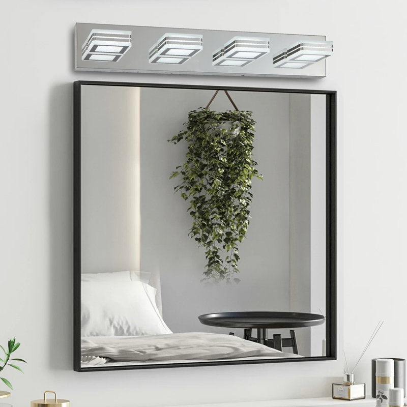 Kyrstyn Dimmable LED Vanity Light, Chrome, 4