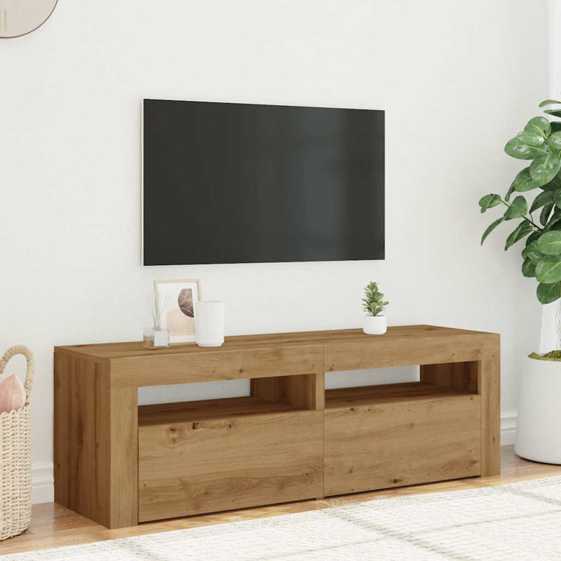 Jonesboro Unfinished TV Stand for TVs up to 48", Artisan Oak