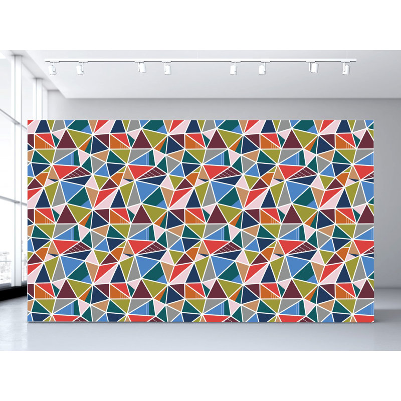 Collide-O-Scope Geometric Vinyl Wallpaper Roll by Jamie Graney, Fall