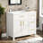 36 Inch Single Bathroom Vanity With Ceramic Sink Top, Bathroom Vanity Cabinet With 3 Drawers And 2 Doors-1551133275