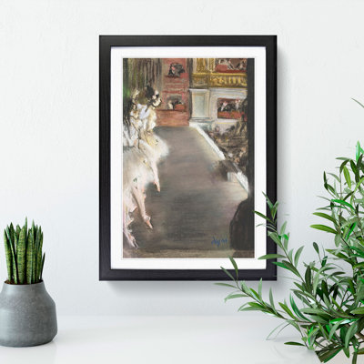 Ballet Ballerina Dancers at the Old Opera House by Edgar Degas - Picture Frame Painting
