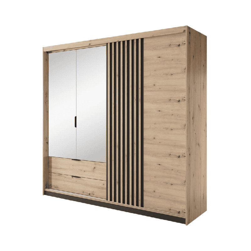 Givry 4 Door Manufactured Wood Wardrobe