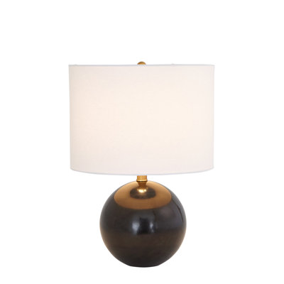 Lampe sphère en marbre - noir