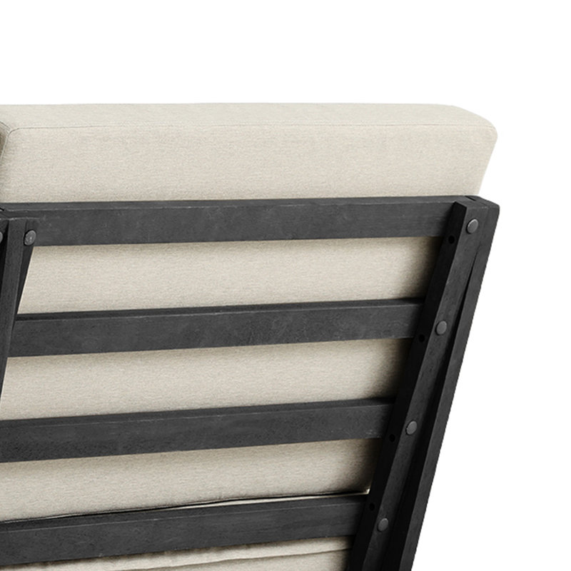 Patio Outdoor Sofa with Cushions, Light Camel, Black