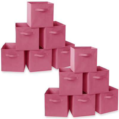 Collapsible Fabric Cubes, 11" Storage Bins (Set of 12)
