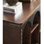 French-Style Vintage Solid White Ash Wood Double-Door Storage Bookcase