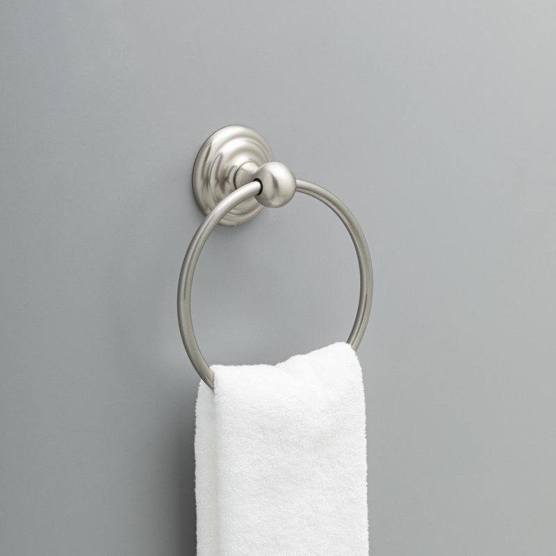 Jamestown Wall Mounted Towel Ring, Brushed Nickel
