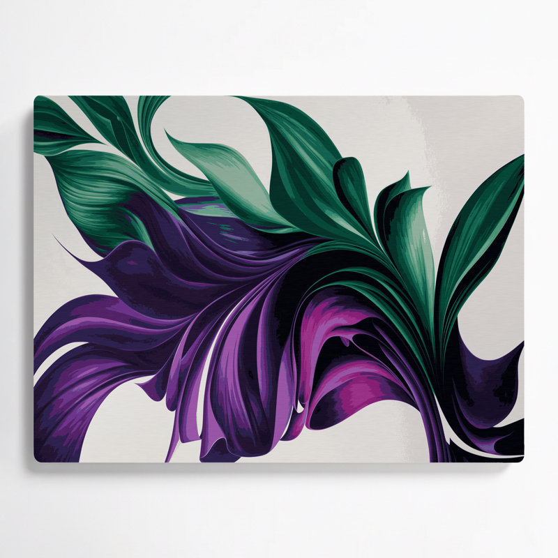 Gradient Abstract 98, art mural en métal mauve, H 24 po x l 36 po