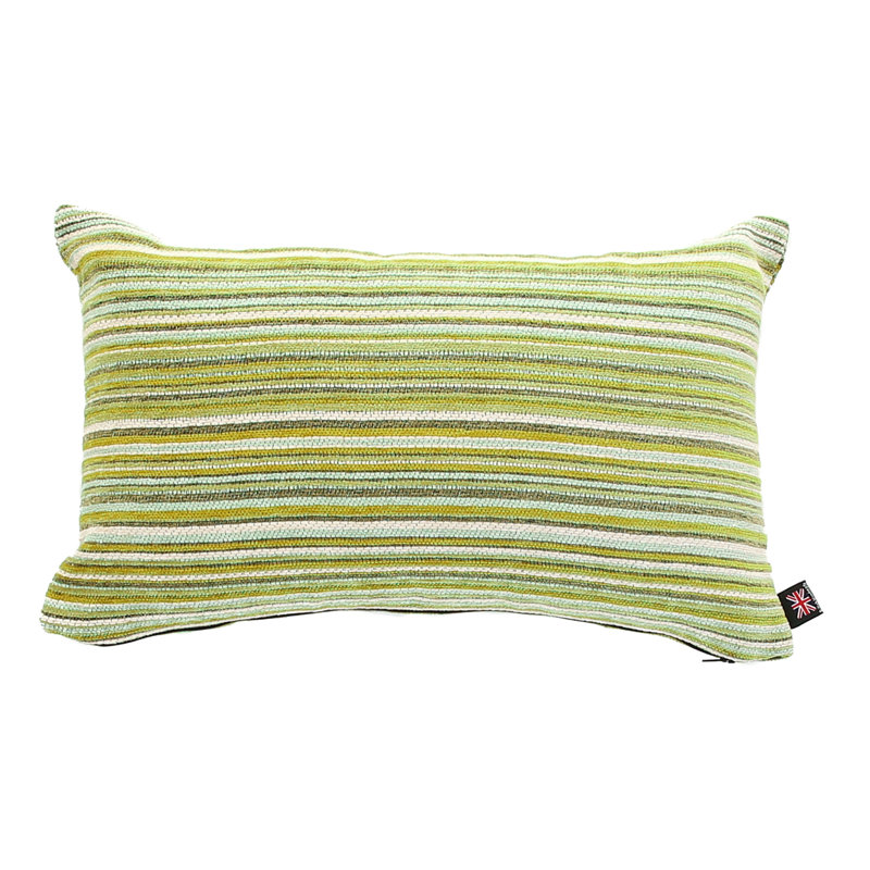 Alvina Striped Rectangular Cushion, Green