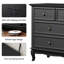 Commode 7 tiroirs avec pieds en bois massif-883013877